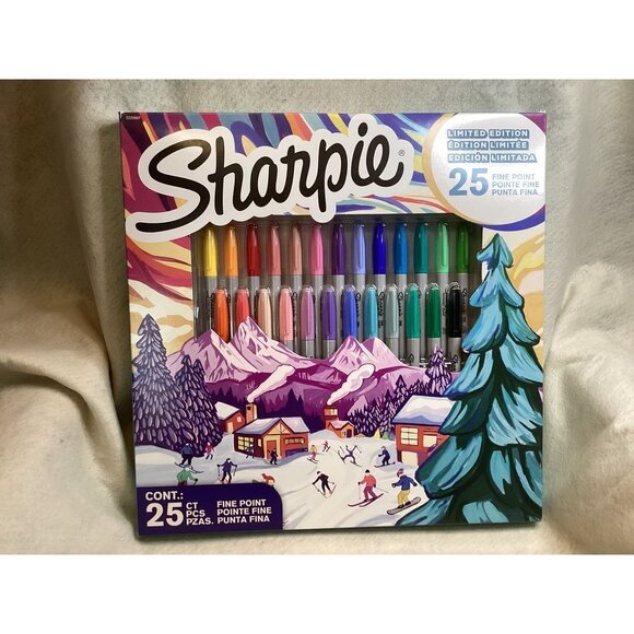 Sharpie 25-Count Limited Edition Fine Point Permanent Markers Set - Picture 1 of 3